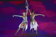 Показательный номер Арины и Дины Авериных на закрытии турнира «Небесная грация»-2021