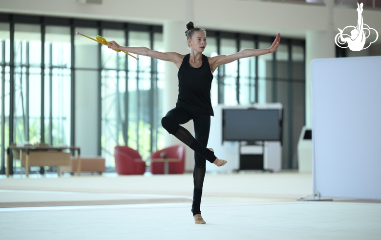 Анастасия Власенко во время восстановительных сборов в Академии