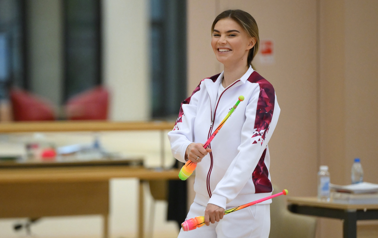 21 мая 2025 года. Олимпийская чемпионка Алина Кабаева на тренировке в Академии