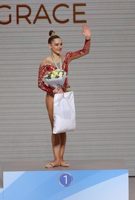 На церемонии награждения турнира «Небесная грация» исполнен гимн России