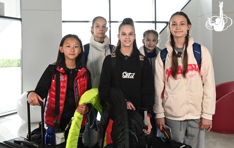 Гимнастки физкультурно-спортивного общества «Профсоюзы»