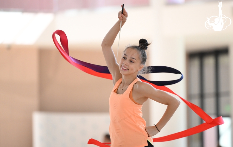 Мария Борисова во время подготовки к международному турниру Ojaq Cup