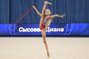 Диана Сысоева во время упражнения со скакалкой в Академии единоборств