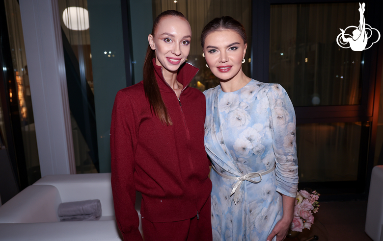 Олимпийская чемпионка Алина Кабаева с Ириной Анненковой