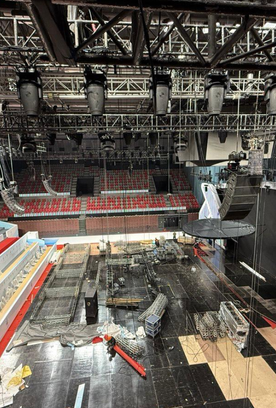 В спорткомплексе «Шоуган» в Пекине начался монтаж площадки к «Кубку "Небесная грация"» и Beijing Top Open — 2025