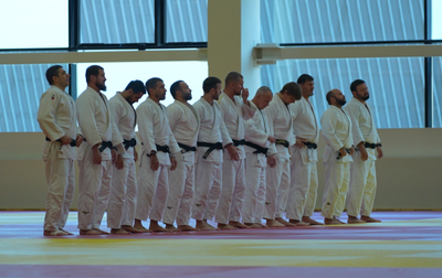 Заглянули в Академию единоборств на тренировки взрослой национальной команды по дзюдо