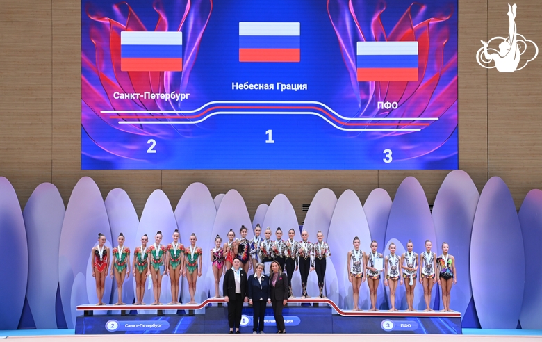 Церемония награждения на всероссийском турнире «Кубок "Небесная грация"»