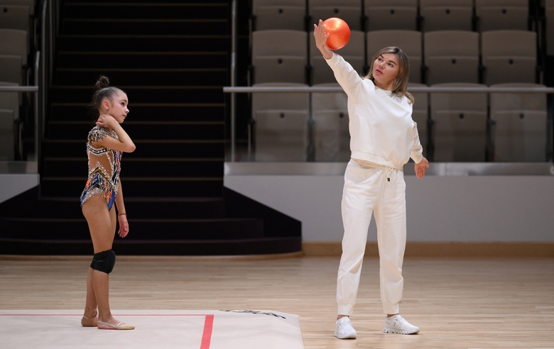 10 ноября 2024. Олимпийская чемпионка Алина Кабаева во время контрольной тренировки в Академии