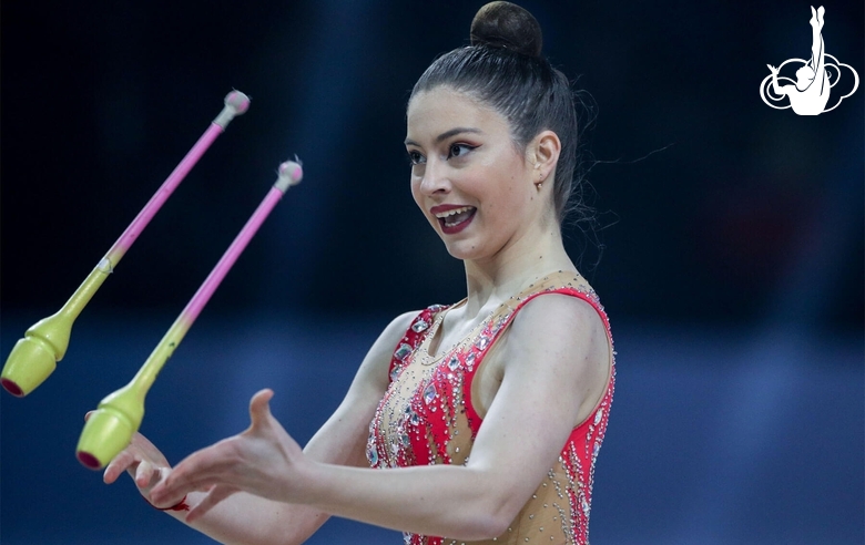 Упражнение с булавами. Кетеван Арболишвили (Грузия)