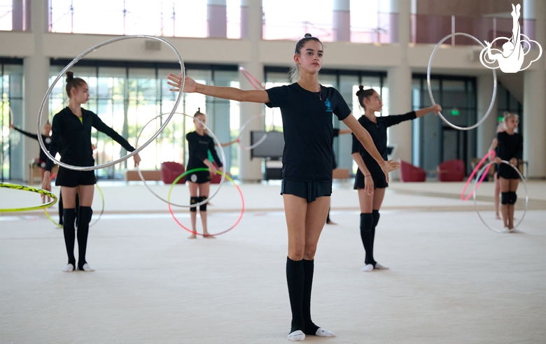 Анна Вакуленко во время восстановительных сборов в Академии