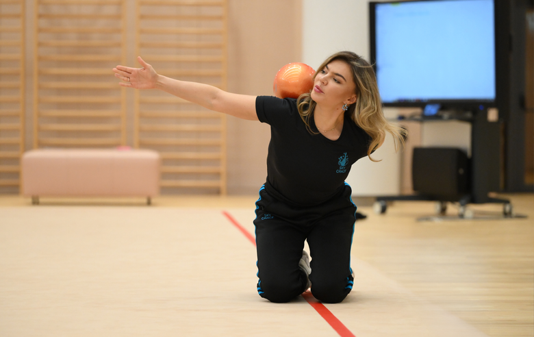 25 марта 2025 года. Олимпийская чемпионка Алина Кабаева во время тренировки в Академии