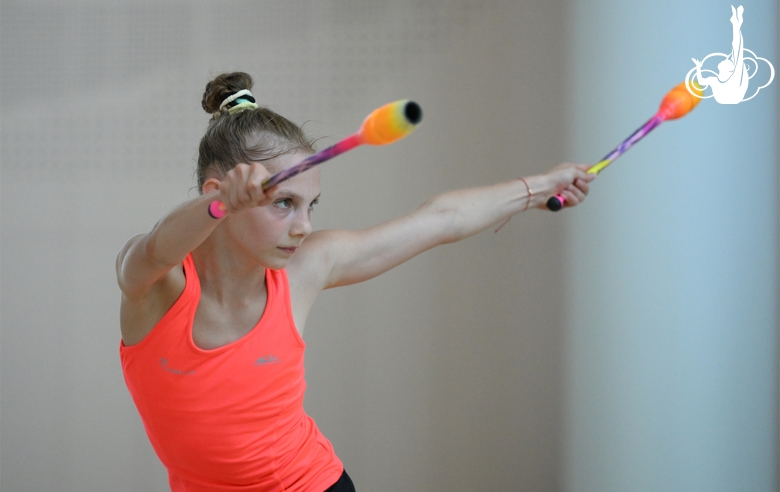 Адель Доценко во время восстановительных сборов в Академии