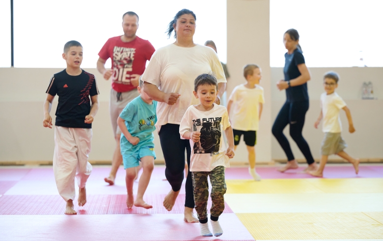 Участники фестиваля дзюдо