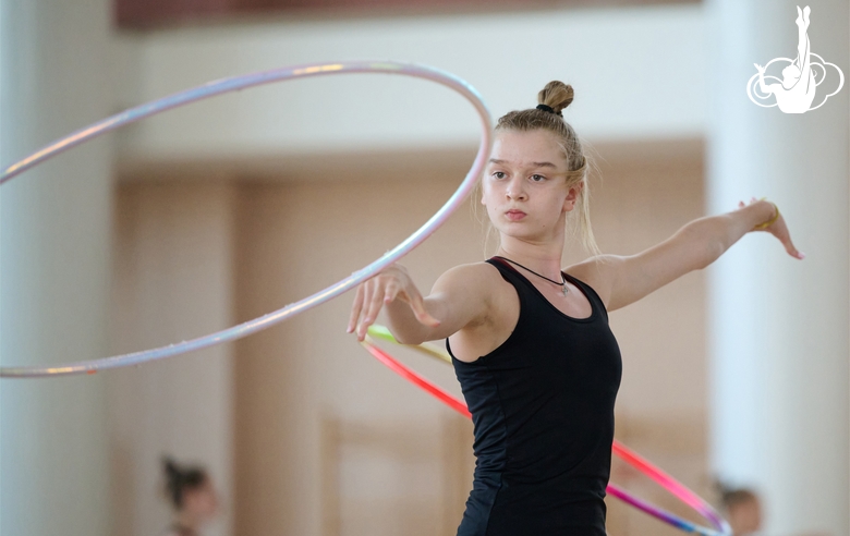 Александра Борисова во время восстановительных сборов в Академии