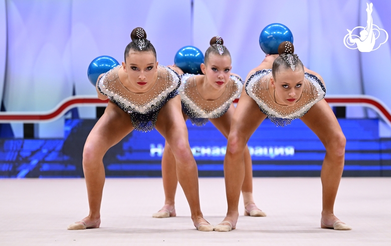 Групповички во время выполнения упражнения