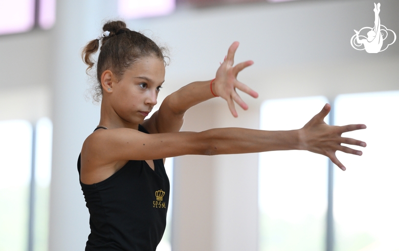 Александра Кирюшина во время восстановительных сборов в Академии