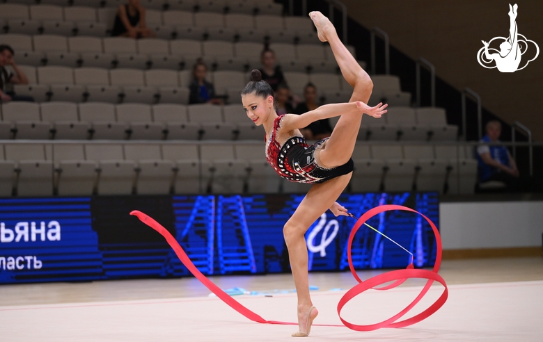 Ульяна Янус во время упражнения с летной