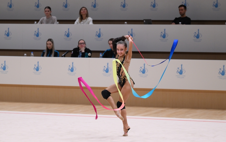 10 ноября 2024. Олимпийская чемпионка Алина Кабаева во время контрольной тренировки в Академии