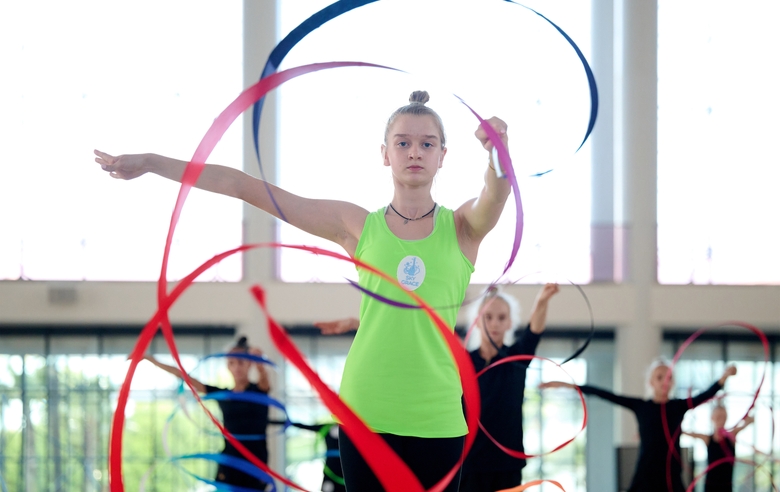 Александра Борисова во время восстановительных сборов в Академии