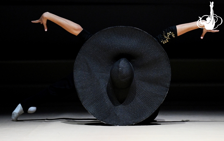 Алина Горносько во время репетиции номера перед фестивалем «Алина» на «Минск-Арене»