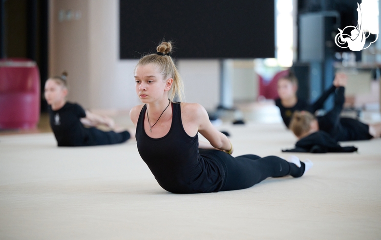 Александра Борисова во время восстановительных сборов в Академии