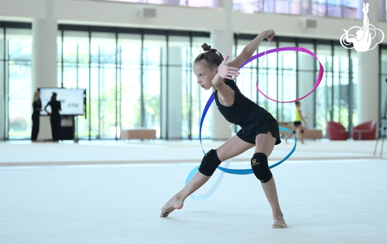 Алиса Стамат во время восстановительных сборов в Академии