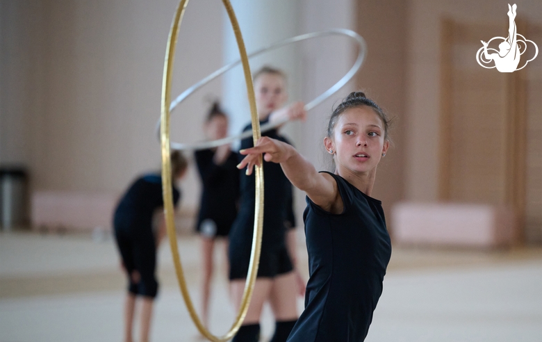 Арина Ковшова во время восстановительных сборов в Академии