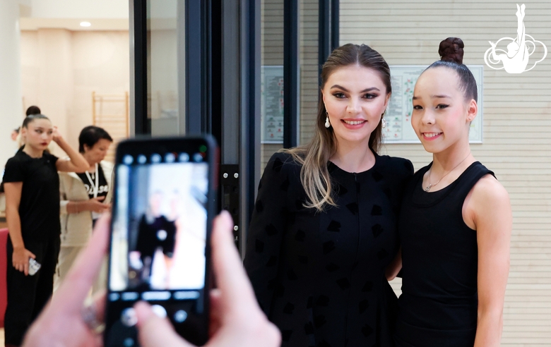 Олимпийская чемпионка Алина Кабаева на всероссийском турнире «Кубок "Небесная грация"»