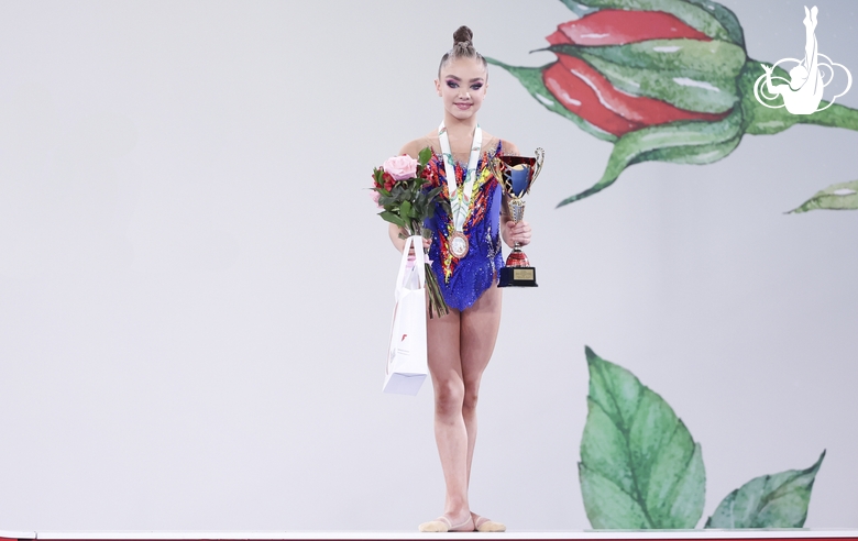 Ксения Савинова во время церемонии награждения