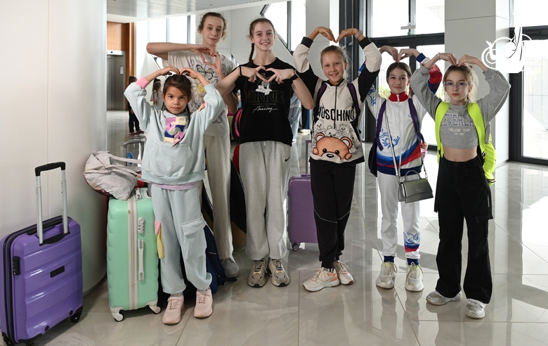 Гимнастки физкультурно-спортивного общества «Профсоюзы»