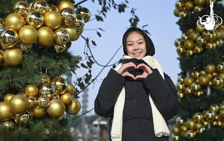 Надия Канапия на экскурсии в парке Universal