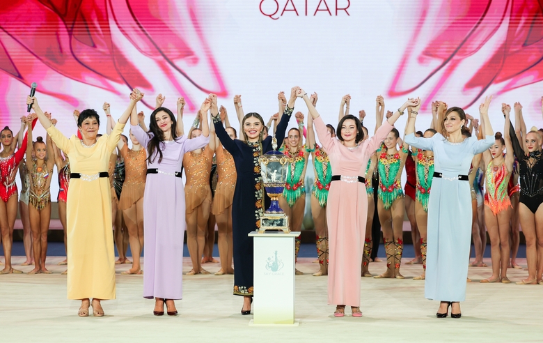 20 ноября 2024. Олимпийская чемпионка Алина Кабаева на церемонии открытия «Кубка "Небесная грация"»