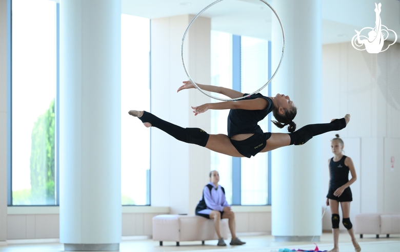 Николь Римарачин Диас во время восстановительных сборов в Академии