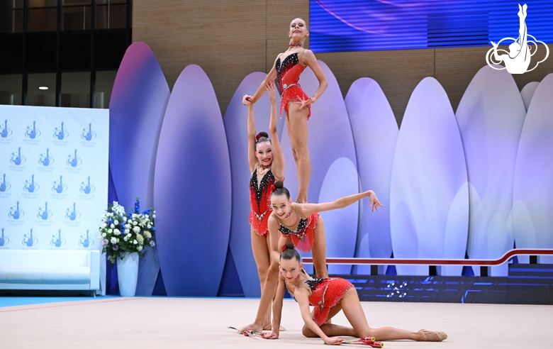 Групповички во время упражнения