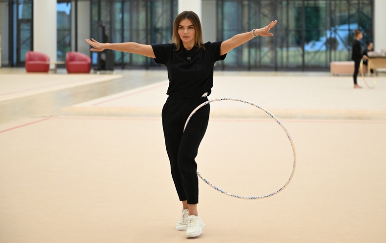 10 сентября 2025 года. Олимпийская чемпионка Алина Кабаева во время тренировки в Академии