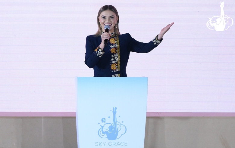 Алина Кабаева поблагодарила всех гимнасток и тренеров после окончания «Кубка "Небесная грация"»
